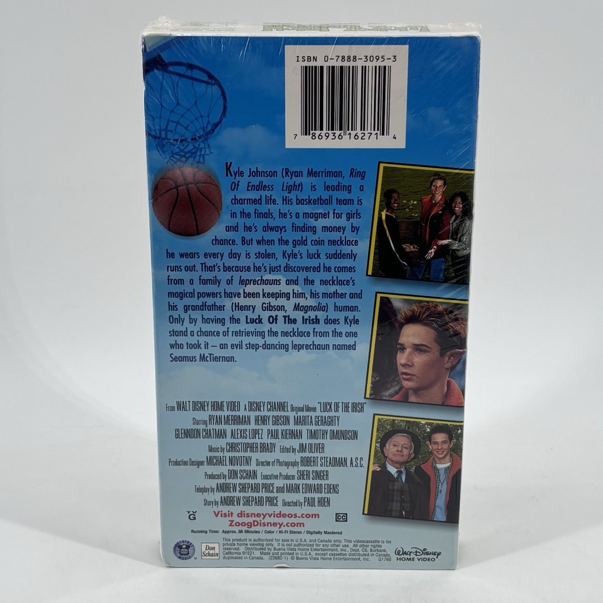 Luck of the Irish VHS Rare Disney Channel Original - New SEALED