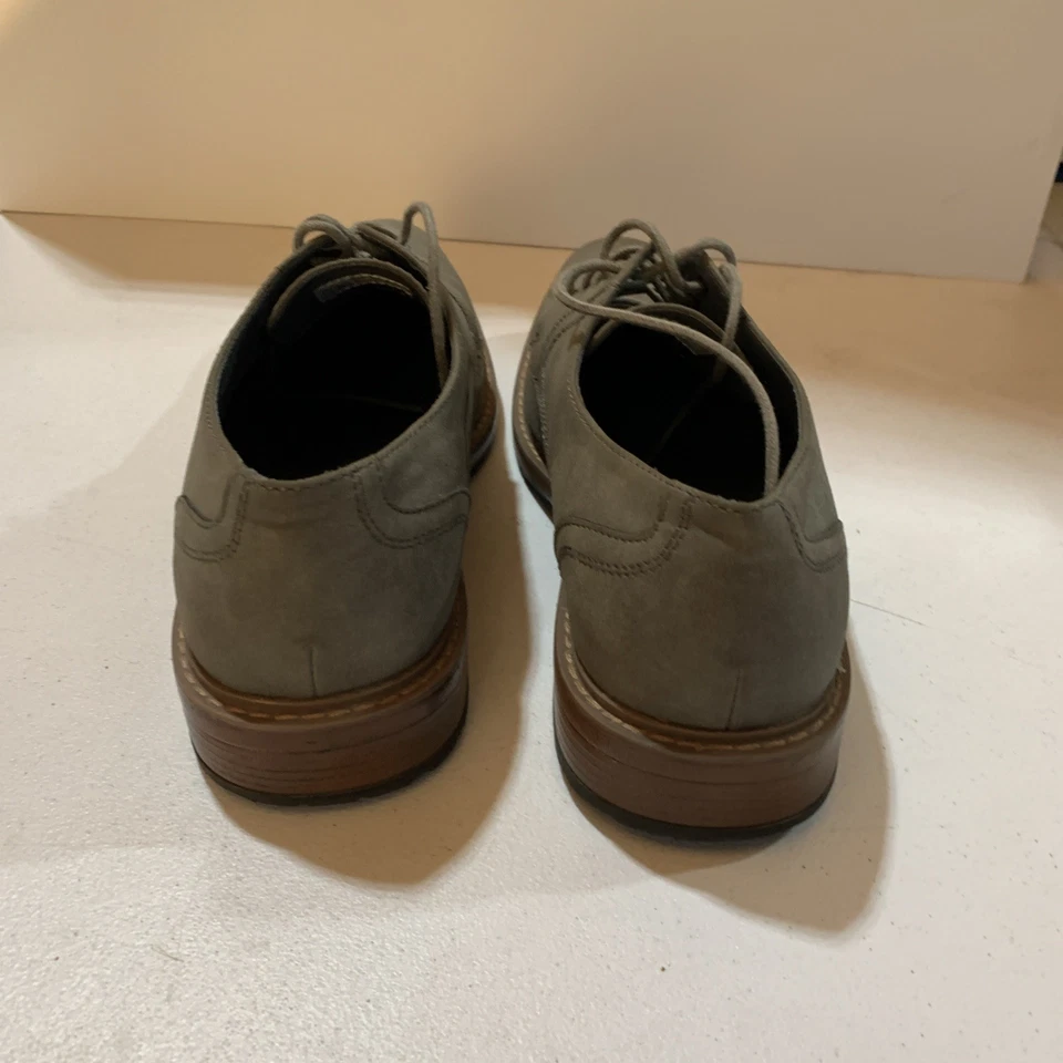 Zapatos portafolio informales con cordones grises/blancos Perry Ellis para hombre talla 12 Foto 4 de 4