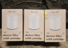 Kitsch The Shower Filter Refill Cartridge Replacement Water Filters  LOT OF 3