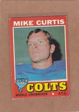 1971 TOPPS FOOTBALL MIKE CURTIS #80 COLTS VGEX *A40997