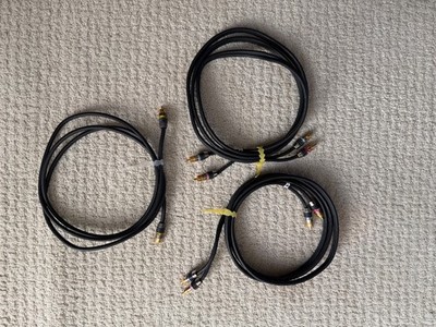 Monster Audio Cables-   Interlink 250  4 Red/Blue- 1 Single Yellow- 5 Total