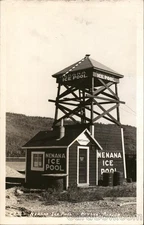 Nenana, Alaska AK Nenana Ice Pool Original Vintage Real Photo Postcard RPPC