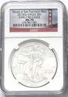 2013(S) SILVER EAGLE STRUCK AT SAN FRANCISCO MINT EARLY RELEASES NGC MS70 BRIDGE