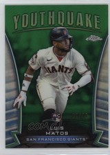 2024 Topps Chrome Youthquake Green Refractor 62/99 Luis Matos #YQ-25 1i72