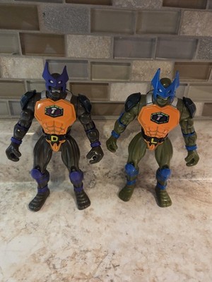 Vintage TMNT - Supermutants Donatello and Leonardo - Playmates - 1995