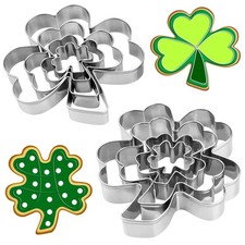 YXCLIFE 8PCS St. Patrick's Day Cookie Cutters Set - Shamrock  Four Leaf...