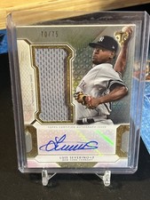 2018 Topps Triple Threads Single Jumbo Relics /75 Luis Severino Auto Yankees