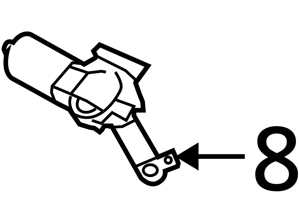 Motor limpiaparabrisas VQ37VHR sedán compatible con 09-13 Infiniti G37 4239428 Foto 3 de 3