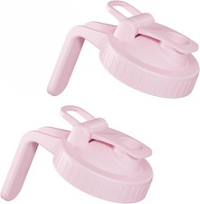 2 Pack Wide Mouth Mason Jar Lids with Leak-Proof Seal, Mason Jar Pour Spout Lid 