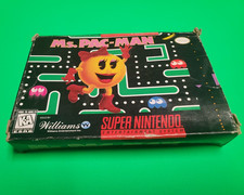 Ms. Pac-Man PacMan (SNES Super Nintendo, 1996) COMPLETE IN BOX CIB