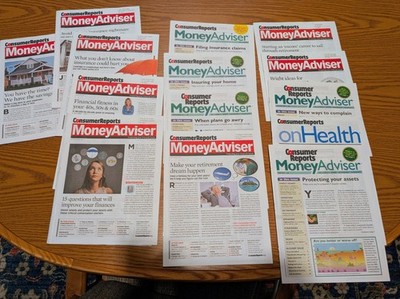 13 Issues CONSUMER REPORTS MONEY ADVISER /ON HEALTH 2011 2012 2014 2015 Magazine