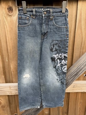 Ecko Unltd Logo Jeans Sz 5 vintage Y2K skater Relax Fit