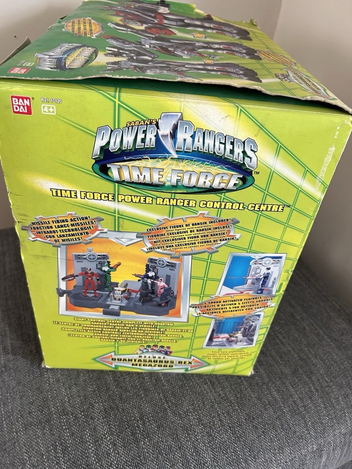 Power Rangers Time Force Quantasaurus Rex Deluxe Megazord Boxed Ban Dai ...