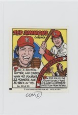 1979 Topps MLB Bubble Gum Player Portraits Ted Simmons #30 HOF fm0
