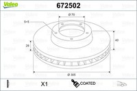 Valeo Bremsscheiben Vorne Ø305 Mm BelüFtet FüR Alfa Romeo Spider 159 Brera