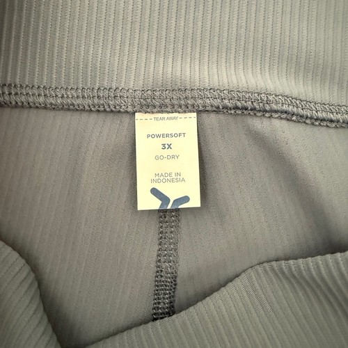 Old Navy 3X Powersoft Ribbed Extra High Waist Flare Go-Dry Blue Legging Gym - Picture 3 of 7