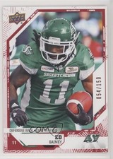 2019 Upper Deck CFL Red 54/150 Ed Gainey #52 1es