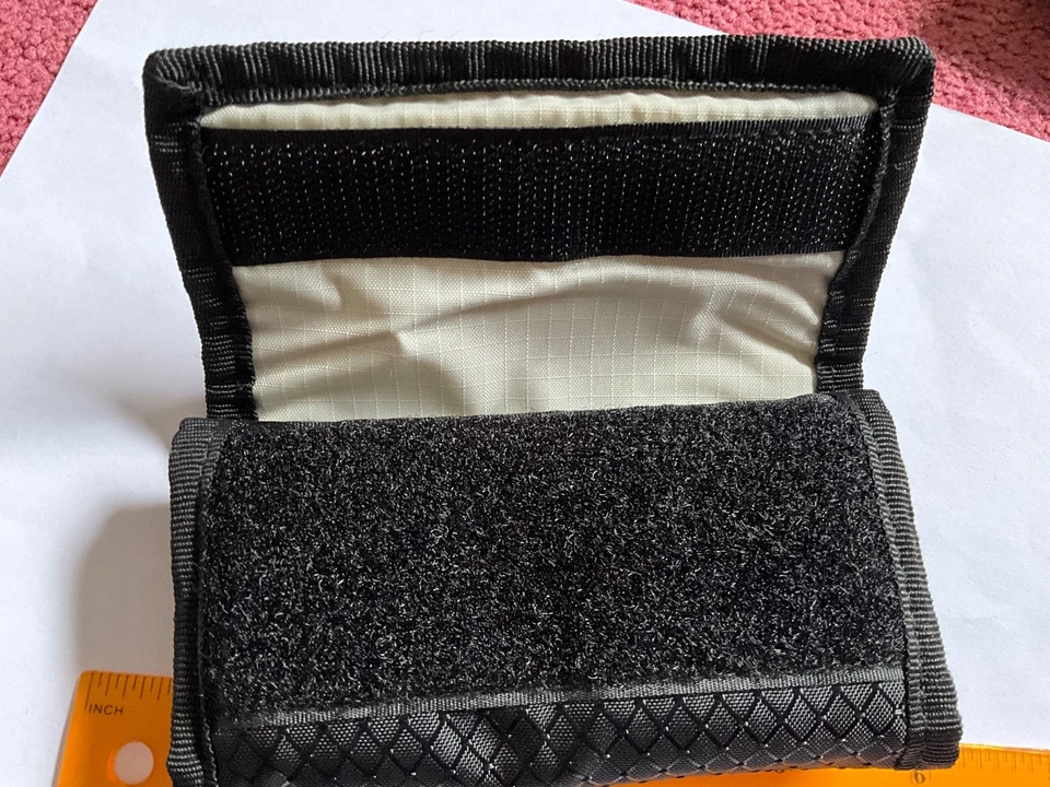 Monedero con cremallera de almacenamiento de memoria multiusos pequeño usado 1 pieza para SD, Pro DUo, CF Foto 2 de 3