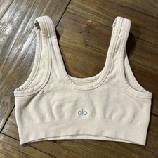ALO Yoga Wellness Sports Bra MEDIUM- NUDE COLOR