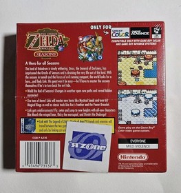 Legend of Zelda: Oracle of Seasons (Game Boy Color) NEW SEALED H-SEAM Good Box