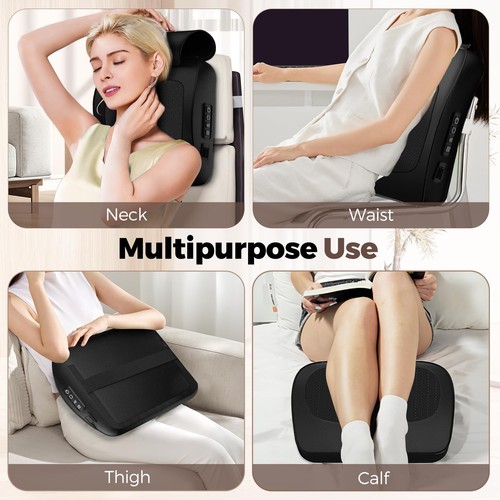Back Massager with Heat - Shiatsu Back Massager for Pain Relief Deep Tissue -... - Picture 4 of 8