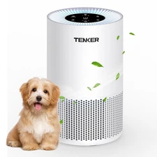 TENKER Home Room HEPA Filter Air Purifiers for Dust Smoke Pets Odor Air Cleaner