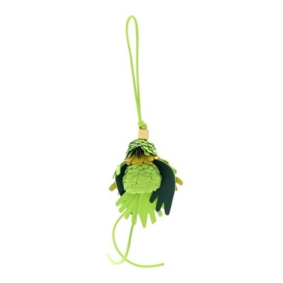 Loewe x Paula s Ibiza Green Parrot Leather Bag Charm