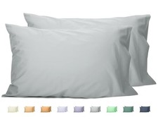 Queen Pillowcases Set of 2, 100 Cotton Queen Queen 20"x30" Ultimate Gray
