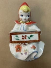 Vintage 1940’s Hull Little Red Riding Hood Wall Pocket Planter Poppy Floral