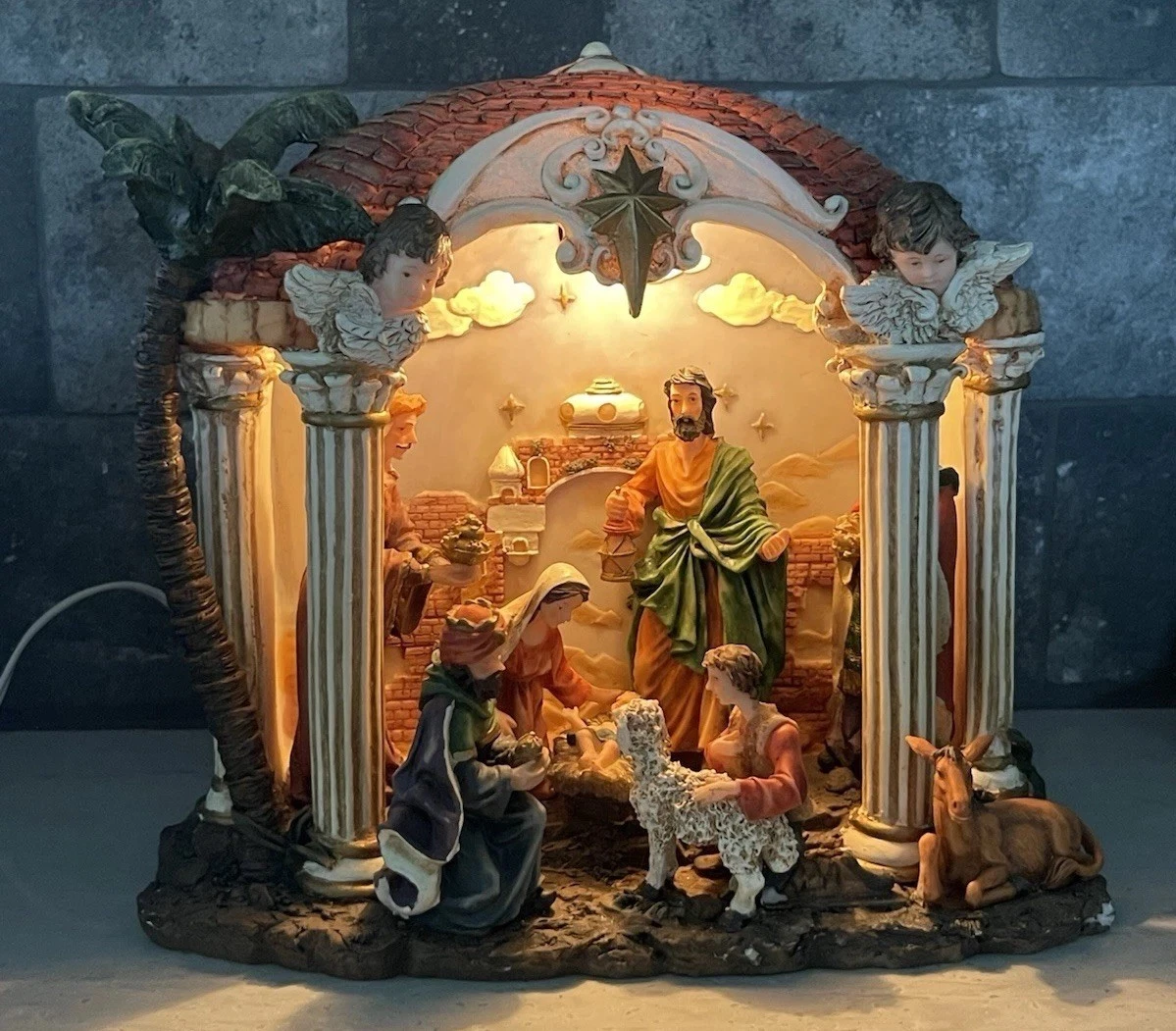 Lighted Nativity Set In Nativity Items for sale - eBay