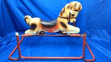 Vintage Wonder Horse Children's Rocking Spring Ride-On Carousel Pony with Stand