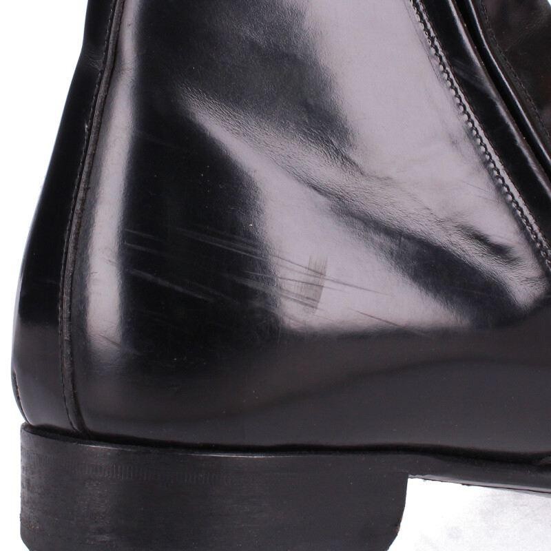 Stivali Saint Laurent tacco zip laterale nero a punta misura 40 5 uomo autentici