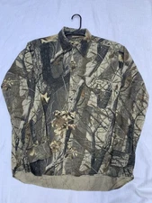 Vintage Spartan Realtree Camo Button-Up Hunting Shirt XL