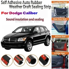 Door Rubber Seal Strips Weather Draft Wind Noise Reduction Kit For Dodge Caliber