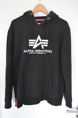 Alpha Industries Classic Basic Hoody BIG A Kapuzenpulli Kapuzenjacke Schwarz XL