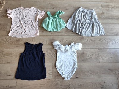 5 tlg.Mädchen Zara Vertbaudet Set Rock Shirt Top Gr.140 