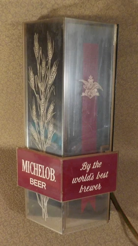 Vintage Michelob Light Up Beer Sign Man Cave Bar Wall Decor