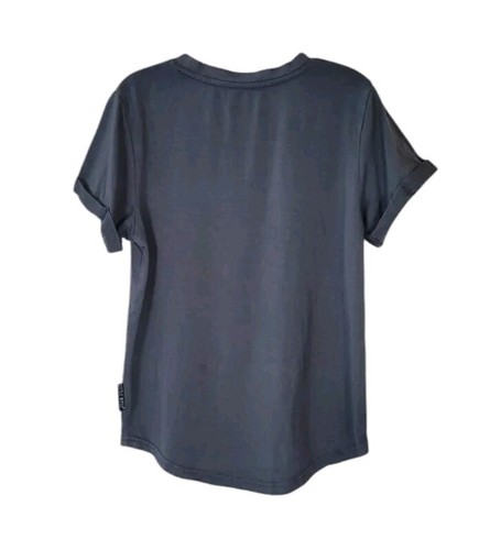 Pre-Owned LITTLE BIPSY 7 Grey Bamboo Short Sleeve Pocket T Shirt Unisex - Picture 9 of 9