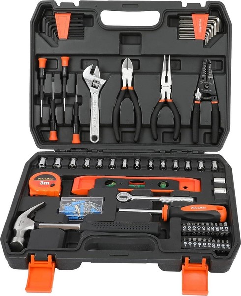 150Tlg. Werkzeugkoffer Set GefüLlt FüR Haushalt Reparatur Heimwerker-image