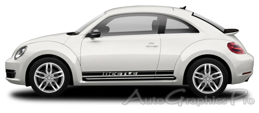 Kit de gráficos de vinilo panel basculante inferior calcomanías rayas 1998-2019 Volkswagen Beetle Foto 2 de 3
