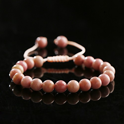 8mm Mens Women Natural Gemstones Macrame Round Beads Braided Bracelet Handmade - Picture 27 of 88