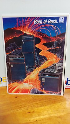 AMPEG GUITAR AMPLIFIERS 1988  VINTAGE GUITAR  PRINT AD   11 X 8.   A9