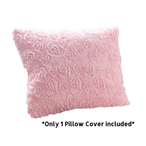 Ropa de cama de lujo DaDa flor de cerezo rosa piel sintética euro fundas de almohada - Imagen 2 de 4