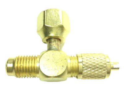 NEW Swivel Tee w/Depressor 1/4MFL x 1/4MFL x 1/4 FFL Swivel JB A31852 / 100-0050