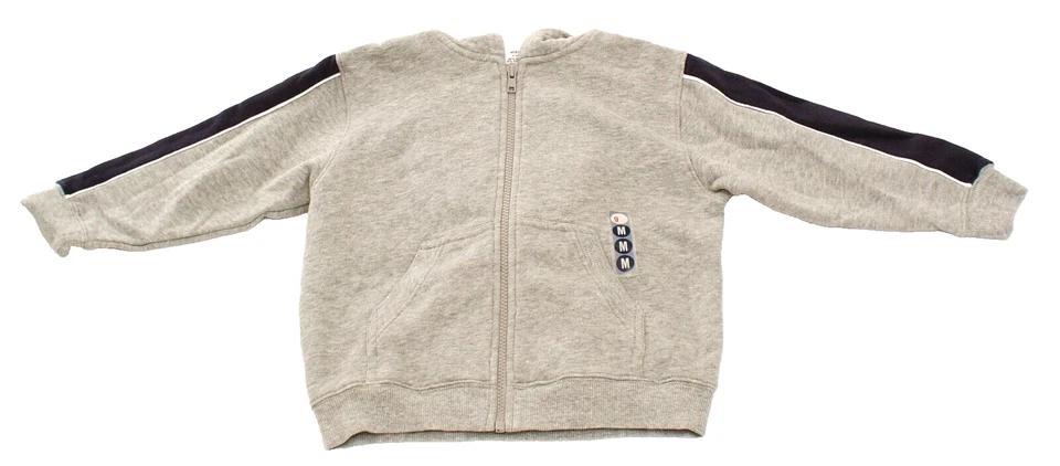 Sudadera con Capucha Gris Cremallera Completa Gymboree Niño Pequeño Talla 4 Foto 2 de 3