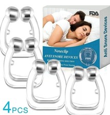 Xtreme 4 Pack Silicone Clipple Magnetic Anti Snoring Nose Clips Sleeping Aid