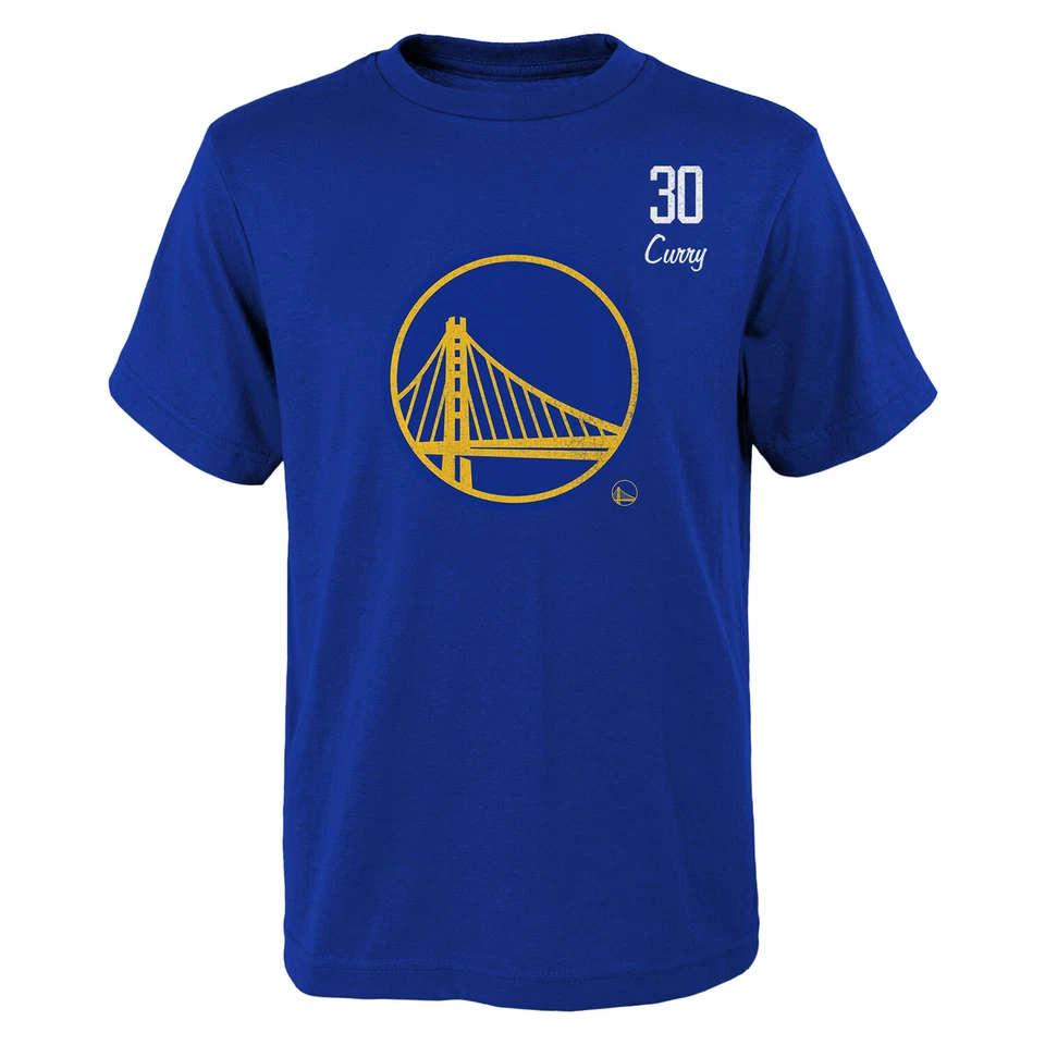 NBA T-Shirt Golden State Warriors Curry 30 Distressed Player Basketball Shirt - Bild 1 von 2