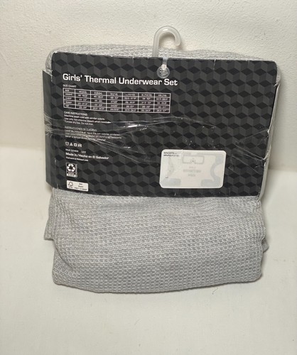 Athletic Works Girl's L (10/12) Gray Thermal Underwear Set - New! - Picture 4 of 4