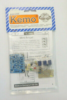 New in OVP KEMO B088 Kit Mini Traffic Light