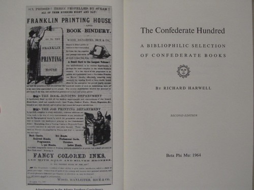 THE CONFEDERATE HUNDRED - TOP CONFEDERATE REFERENCES BY RICHARD HARWELL - NEW - Picture 4 of 12